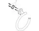 Hansgrohe Handtuchring in Chrom-Optik, bestehend aus einem runden Halter mit einem gebogenen Ring, montierbar an der Wand, inklusive Montageelementen.